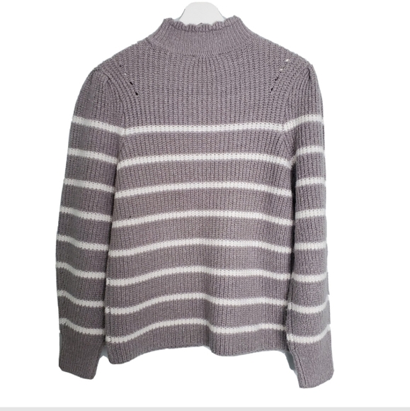 NEW Grey Mock Neck Pullover Sweater - Picture 2 of 4